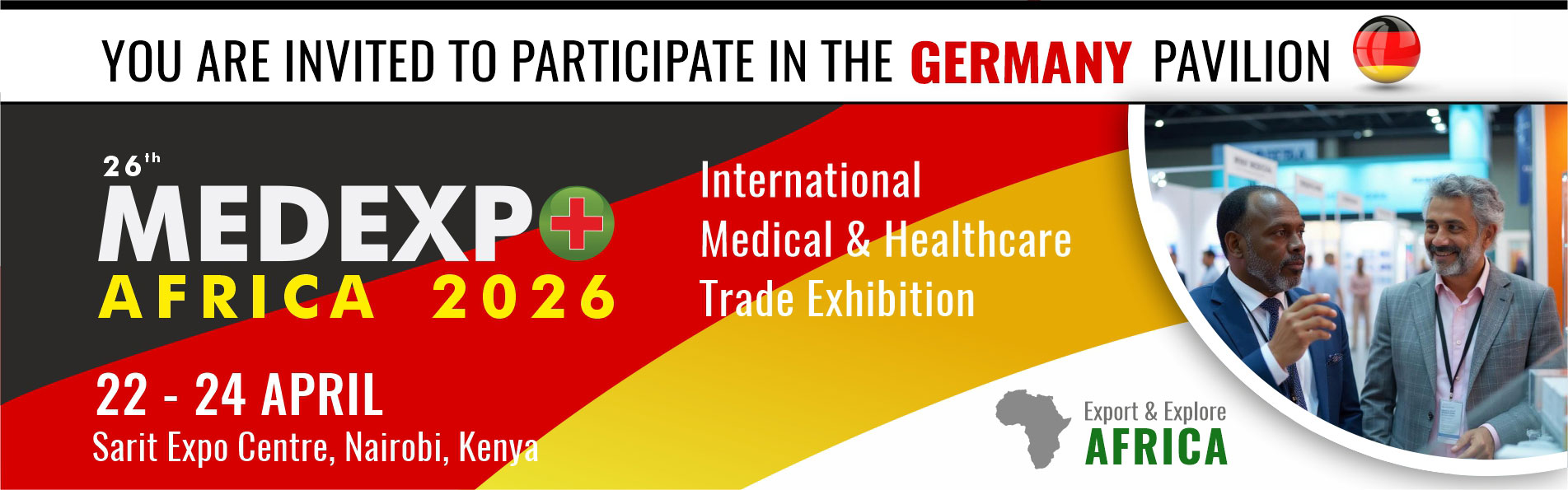 MEDEXPO KENYA 2026 Banner