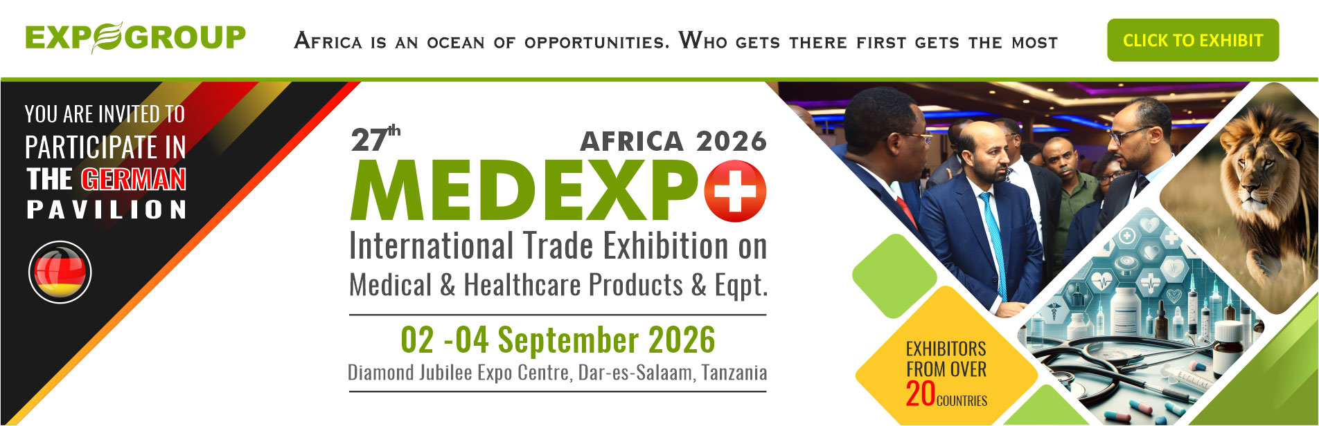 MEDEXPO TANZANIA 2026 Banner
